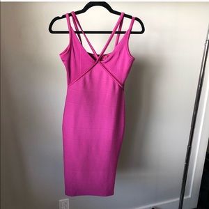 Boohoo fushia dress